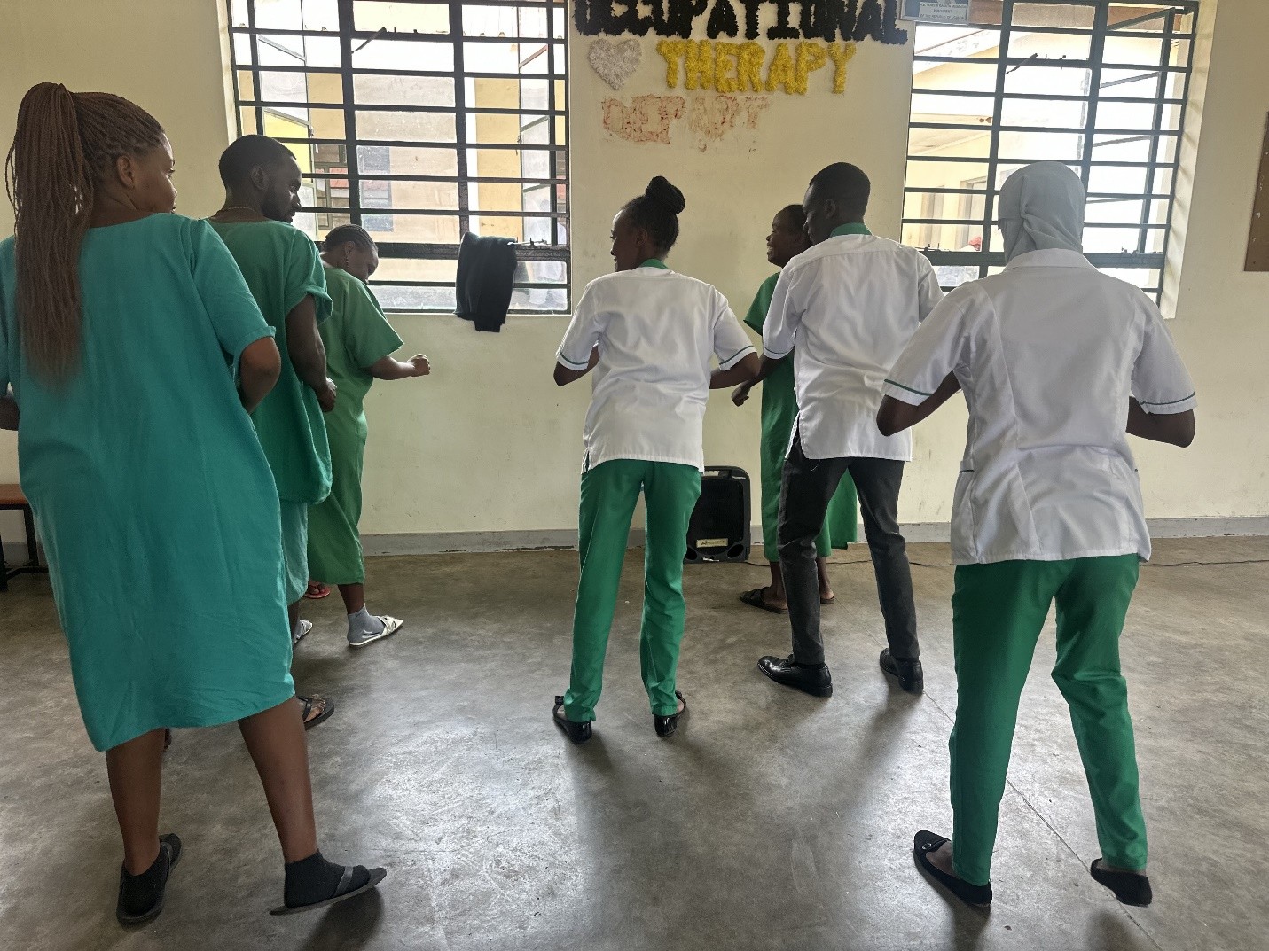 Figure 1: Patients responding through movements