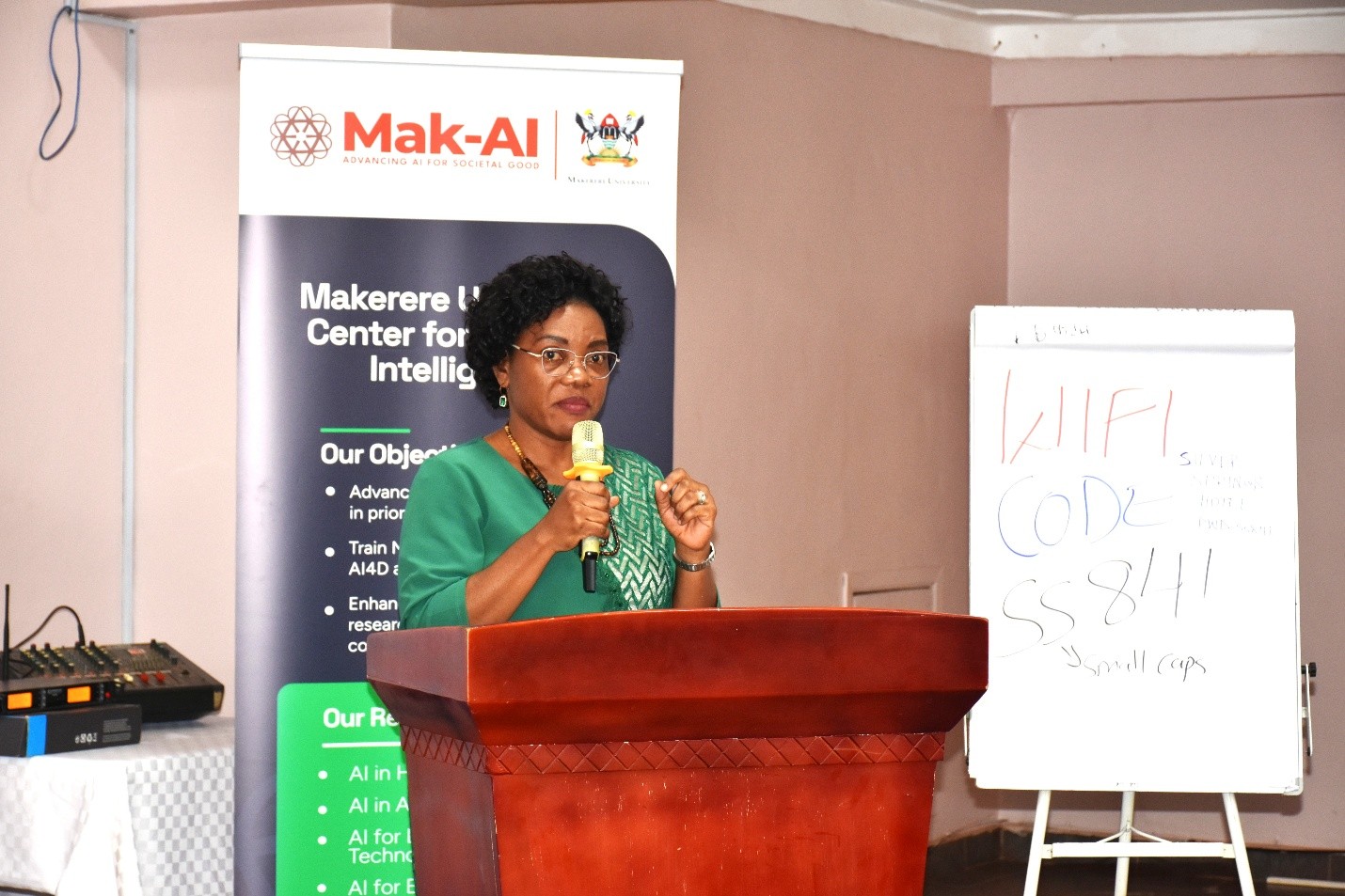 Dr. Juliet Nakku, Executive Director of Butabika Hospital speaking at the launch